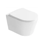 Miski WC - Mexen Rico miska wc Rimless Tornado z deską wolnoopadającą slim, duroplast, biała połysk - 3072L4000T - miniaturka - grafika 1