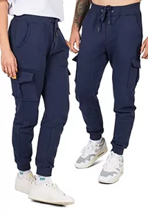 Blackskies Oversize Heavyweight Sweatpant | Streetwear luksusowy sweter męski damski spodnie do biegania jogger relaksacyjny, granatowy, 54 - Swetry męskie - miniaturka - grafika 1