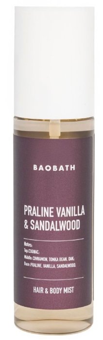 Baobath Mgiełka do ciała i włosów Praline Vanilla & Sandalwood