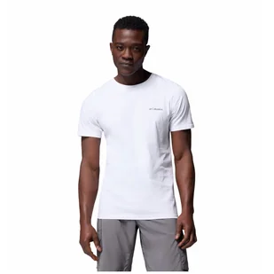 Koszulka męska Columbia Rapid Ridge™ Back Graphic Tee II Rozmiar: XXL / Kolor: biały/fioletowy - Koszulki sportowe męskie - miniaturka - grafika 1