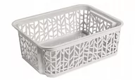 Pojemniki kuchenne - Branq DOSTAWCA Koszyk Bamboo 2 1712 Biały BRA000209 - miniaturka - grafika 1