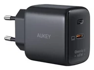 Ładowarki do telefonów - Aukey GaN, USB-C, PD 45W - miniaturka - grafika 1