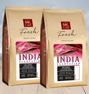 ZESTAW - Kawa ziarnista MK Cafe Fresh India Plantation 2x1kg - Kawa - miniaturka - grafika 2