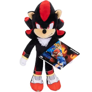 SONIC THE HEDGEHOG MOVIE 3 ORYGINALNA MASKOTKA PLUSZOWA PLUSZAK SHADOW 25cm - Figurki dla dzieci - miniaturka - grafika 1