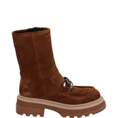 Botki damskie - Zamszowe botki - Venezia - miniaturka - grafika 1