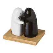 Młynki do soli i pieprzu - Ceramiczny zestaw solniczki i pieprzniczki Unimasa Ghosts - miniaturka - grafika 1