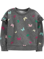 Bluzy i sweterki niemowlęce - carter's Bluza w kolorze szarym - miniaturka - grafika 1