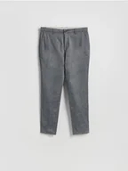Spodnie męskie - Reserved - Spodnie chino slim fit - ciemnoszary - miniaturka - grafika 1