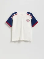 Koszulki dla dziewczynek - Reserved - T-shirt z nadrukiem na plecach - wielobarwny - miniaturka - grafika 1