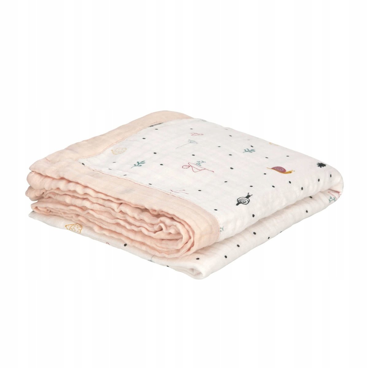 Kocyk Lassig 100 x 100cm różowy