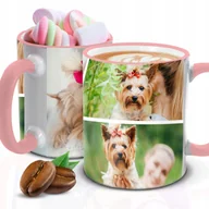 Kubki - Kubek z Piankami PERSONALIZOWANY GRAFIKI Biało Różowy Kreator - miniaturka - grafika 1