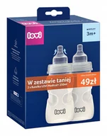 Butelki dla niemowląt - Zestaw 2 x Butelka antykolkowa LOVI Medical+ 250 ml ze smoczkiem dynamicznym 3m+ - miniaturka - grafika 1