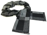 Apaszki i szaliki męskie - Szaro-czarny szalik męski R25 - miniaturka - grafika 1