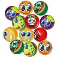 Piłki dla dzieci - Piłka owocowa buźka 10cm Pro Kids - miniaturka - grafika 1