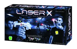 Tm Toys ASER-X Pistolet na podczerwień zestaw podwójny LAS88016 - Zabawki militarne - miniaturka - grafika 2