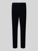 Spodnie męskie - Spodnie o kroju regular fit z drobnego sztruksu - miniaturka - grafika 1