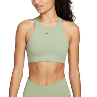 Bielizna sportowa damska - Biustonosz sportowy Nike Yoga Dri-FIT Swoosh DM0660 - grafika 1