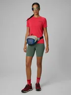 Odzież trekkingowa damska - 4F Legginsy kolarki trekkingowe damskie - khaki XL - miniaturka - grafika 1