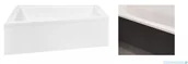 Obudowy do wanien - Besco Intima 150x85cm obudowa wanny  czarny mat lewa/prawa #OAIT-150-NSC - miniaturka - grafika 1