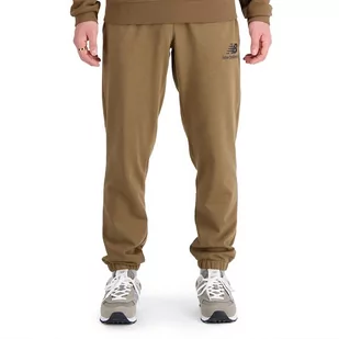 Spodnie New Balance MP31539DHE - brązowe - Spodnie sportowe męskie - miniaturka - grafika 1