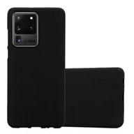 Etui i futerały do telefonów - Etui Pokrowiec Do Samsung Galaxy S20 ULTRA Obudowa w FROST CZARNY TPU Silikon Case Cover Ochronny Plecki Cadorabo - miniaturka - grafika 1