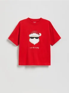 Reserved - Świąteczny t-shirt - czerwony - Koszulki dla chłopców - miniaturka - grafika 1