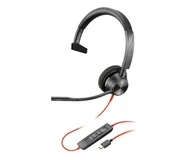 Słuchawki - HP Poly Blackwire 3310 MS USB-A/USB-C 8X216AA - miniaturka - grafika 1