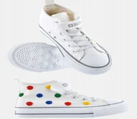 Buty dla dziewczynek - TRAMPKI DZIECIĘCE BIG STAR BUTY OBUWIE SPORTOWE TEKSTYL WYSOKIE NA RZEP - miniaturka - grafika 1