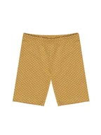 Legginsy - Dziewczęce legginsy krótkie kolarki w kropeczki żółte Nicol,r.134 - miniaturka - grafika 1