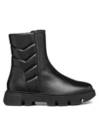 Półbuty damskie - Geox Loafersy Vilde D46UAF 0TUBC C9999 Khaki - miniaturka - grafika 1