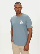 Koszulki męskie - Champion T-Shirt 221037 Niebieski Standard Fit - miniaturka - grafika 1