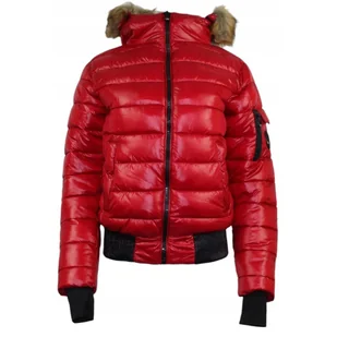 Kurtka damska Geographical Norway Bassima pikowana czerwona-L - Kurtki damskie - miniaturka - grafika 1