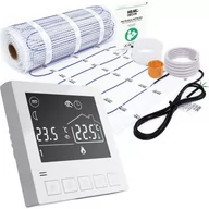 Ogrzewanie podłogowe - Heat Decor HD-mat150 mata grzewcza 1 m2 z termoregulatorem T2 białym HD-MAT150/1.0.T2 - miniaturka - grafika 1
