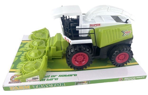 ZABAWKA DLA DZIECI KOMBAJN DO KUKURYDZY POJAZD ROLNICZY FARMA PREZENT