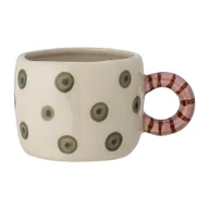 Kubki dla dzieci - Zielona kamionkowa filiżanka na espresso 115 ml Nini – Bloomingville - miniaturka - grafika 1