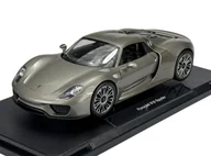 Samochody i pojazdy dla dzieci - WELLY PORSCHE 918 SPYDER SREBRNY 1:18 18051 - miniaturka - grafika 1