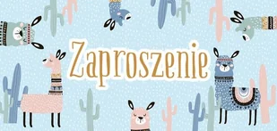 Zaproszenie - Lamy 5szt - artykuł papierniczy - Kartki okolicznościowe i zaproszenia - miniaturka - grafika 1