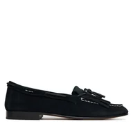 Półbuty damskie - Loafersy Polo Ralph Lauren 818942648001 Czarny - miniaturka - grafika 1
