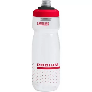 Bidon Camelbak Podium 710ml Fiery Red biało-czerwony - Shakery i bidony sportowe - miniaturka - grafika 1