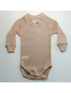 Body dla niemowląt - Baby in world Body niemowlęce z długim rękawem Harmony Boy Latte, Rozmiar: 80/86 - miniaturka - grafika 1