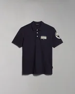 Koszulki męskie - polo uomo napapijri e-amundsen np0a4h6a 176 blu marine - miniaturka - grafika 1