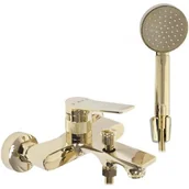 Baterie wannowe i prysznicowe - Rea Viral bateria wannowo-prysznicowa ścienna złota REA-B2024 - miniaturka - grafika 1