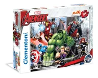 Puzzle - Clementoni, puzzle, Marvel, Avengers, maxi, 104 el. - miniaturka - grafika 1