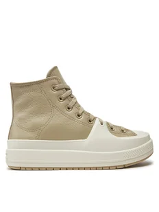 Converse Trampki Chuck Taylor All Star Construct Leather A06595C Beżowy - Trampki męskie - miniaturka - grafika 1