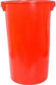 Pojemniki przemysłowe - Artech Okrągły pojemnik plastikowy bez pokrywy 60l czerwony - miniaturka - grafika 1