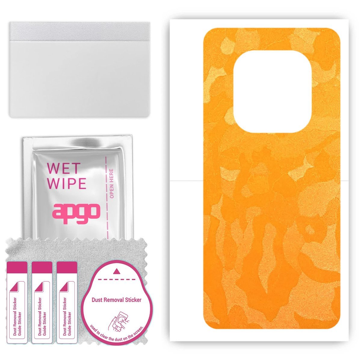 Folia naklejka skórka strukturalna na TYŁ do Realme V60s - Moro Camo Żółty - apgo SKINS