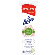 Waciki, płatki i patyczki kosmetyczne - LINTEO LINTEO Płatki kosmetyczne Linteo 120 + 20 szt - miniaturka - grafika 1