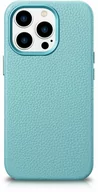 Etui i futerały do telefonów - iCarer Litchi Premium Leather Case skórzane etui iPhone 14 Pro Max magnetyczne z MagSafe zielony (WMI14220712-GN) - miniaturka - grafika 1