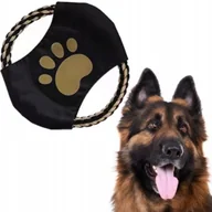 Zabawki dla psów - Szarpak dla średniego dużego psa zabawka sznur pleciony lina koło rzucanie - miniaturka - grafika 1