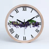 Zegary - Zegar ścienny drewniany rzymski lawenda fi 30 cm, Tulup - miniaturka - grafika 1